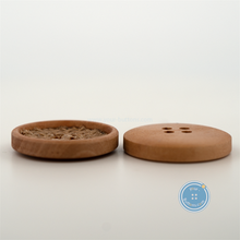 Load image into Gallery viewer, (3 pieces set) 15mm,20mm & 25mm Wooden Button with Linen Inside
