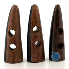 Load image into Gallery viewer, (1 piece set) 50mm Hand-Made Wooden and Horn inlay button