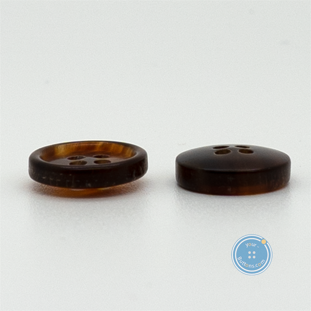 3 pieces set) 12mm Real Horn Button Brown – Your Buttons