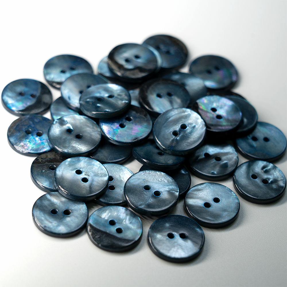 15mm Blue Mother of Pearl Button