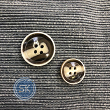 Load image into Gallery viewer, (3 pieces set) 15mm & 20mm 4hole urea suit button with burnt edge