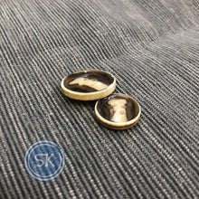 Load image into Gallery viewer, (3 pieces set) 15mm & 20mm 4hole urea suit button with burnt edge