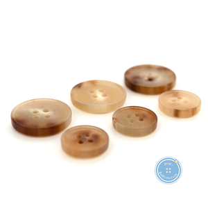 (3 pieces set) 15mm & 20mm Cow Horn Buttons