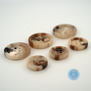 (3 pieces set) 15mm & 20mm Natural Blonde Horn Buttons