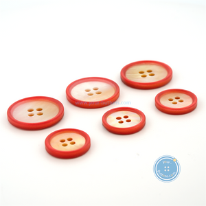 (3 pieces set) 15mm & 20mm Red MOP Button