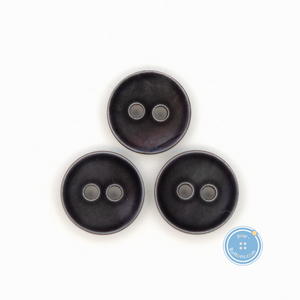 (3 pieces set) 10mm Dark Grey Shell Button