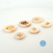 Load image into Gallery viewer, (3 pieces set) 15mm &amp; 20mm Buttons made of Recycled Shell in Beige
