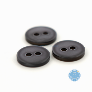 (3 pieces set) 10mm Dark Grey Shell Button