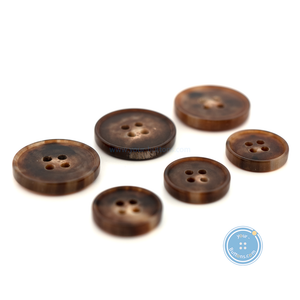 (3 pieces set) 15mm & 20mm Cow Horn Buttons