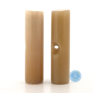 (1 piece set) 36mm Hand-Made Horn Toggle - Beige