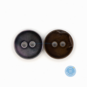 (3 pieces set) 10mm Dark Grey Shell Button