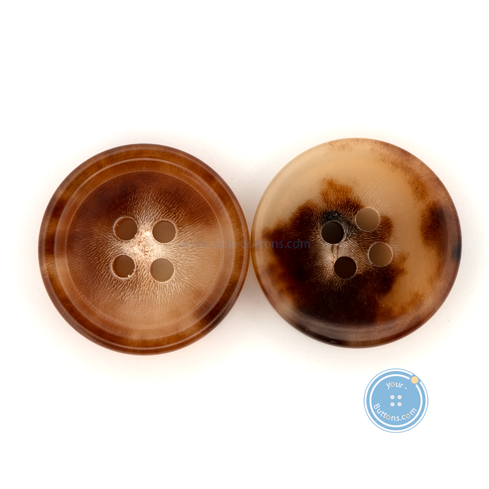 (3 pieces set) 15mm & 20mm Natural Blonde Horn Buttons