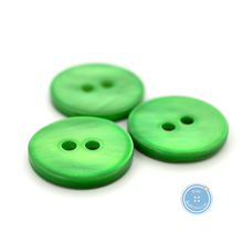Load image into Gallery viewer, (3 pieces set) 18mm DTM Green Shell Button
