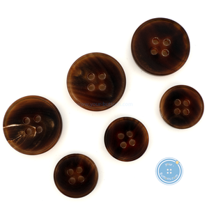 (3 pieces set) 15mm & 20mm Cow Horn Buttons