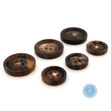 Load image into Gallery viewer, (3 pieces set) 15mm &amp; 20mm Natural Blonde Horn Buttons
