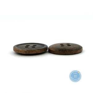 (3 pieces set) 12mm, 15mm & 17mm Vintage Wooden Button