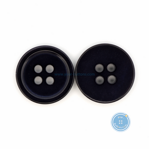 (3 pieces set) 13mm & 18mm DTM Navy Shell Button