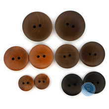 Load image into Gallery viewer, (3 pieces set) 13mm,17.5mm 20mm &amp; 25mm Wooden Button
