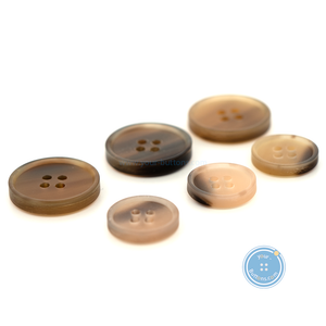 (3 pieces set) 15mm & 20mm Cow Horn Buttons