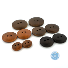 Load image into Gallery viewer, (3 pieces set) 13mm,17.5mm 20mm &amp; 25mm Wooden Button
