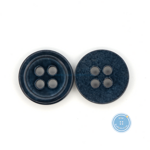 (3 pieces set) 11mm DTM Navy Shell Button