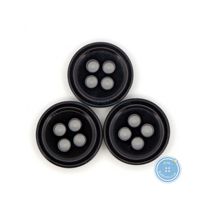 (3 pieces set) 10mm DTM Navy Shell Button