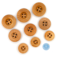 Load image into Gallery viewer, (3 pieces set) 14mm, 17.5mm &amp; 20mm Wooden Button
