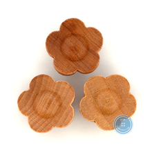 Load image into Gallery viewer, (3 pieces set) 15mm Wooden Flower Shank Button
