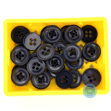 Load image into Gallery viewer, (3 pieces set) 15mm DTM Navy Shell Button
