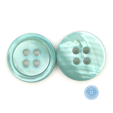 Load image into Gallery viewer, (3 pieces set) 15mm DTM Green Shell Button
