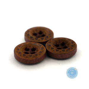 (3 pieces set) 10mm Wooden Button