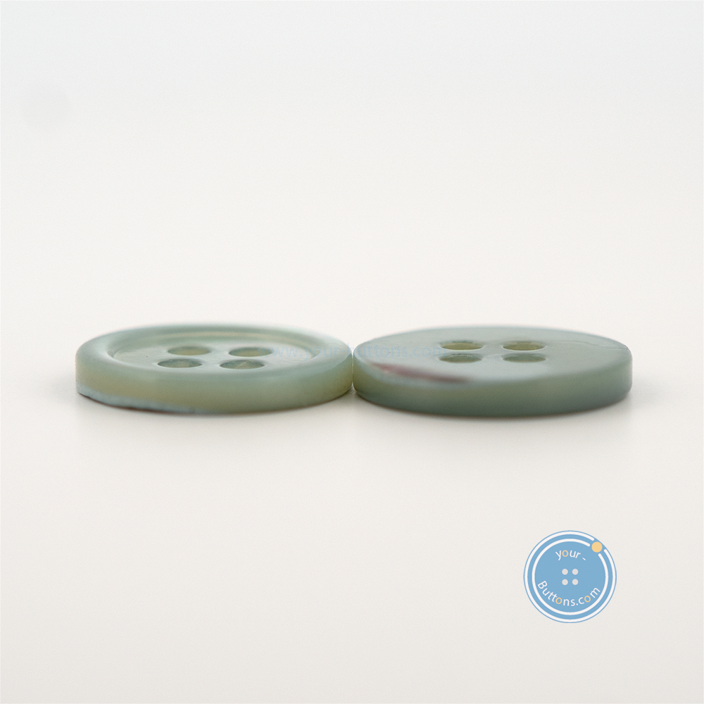 (3 pieces set) 14mm DTM Light Green Shell Button – Your Buttons