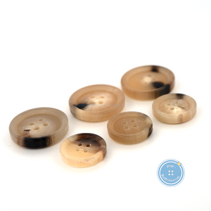 (3 pieces set) 15mm & 20mm Cow Horn Buttons