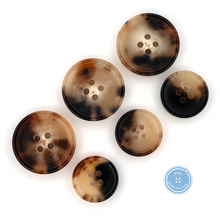 Load image into Gallery viewer, (3 pieces set) 15mm &amp; 20mm Cow Horn Buttons
