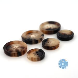 (3 pieces set) 15mm & 20mm Cow Horn Buttons