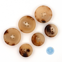 Load image into Gallery viewer, (3 pieces set) 15mm &amp; 20mm Cow Horn Buttons
