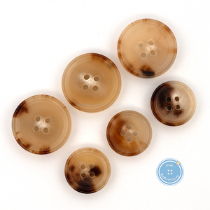 (3 pieces set) 15mm & 20mm Cow Horn Buttons