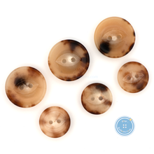 Load image into Gallery viewer, (3 pieces set) 15mm &amp; 20mm Cow Horn Buttons
