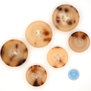 (3 pieces set) 15mm & 20mm Cow Horn Buttons