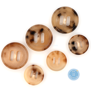 (3 pieces set) 15mm & 20mm Cow Horn Buttons