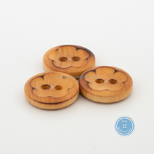 Load image into Gallery viewer, (3 pieces set) 15mm Laser Wooden Button
