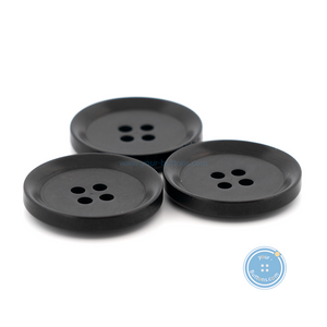 (3 pieces set) 21mm Black Corozo Button