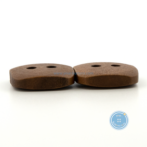 (3 pieces set) 15mm DTM Brown Square Wooden Button