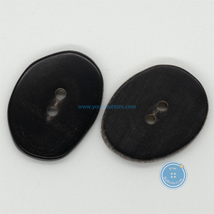 (2 pieces set) 25-35mm Hand-Made Slice Horn Button