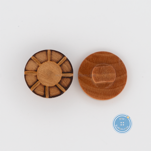 (3 pieces set) 11mm Litchi Wood Shank Button