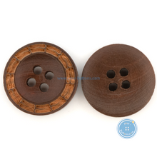 Load image into Gallery viewer, (3 pieces set) 15mm,16mm,17mm,18mm &amp; 19mm Wooden Button with laser
