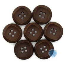 Load image into Gallery viewer, (3 pieces set) 16mm-4hole DTM Brown Wooden Button
