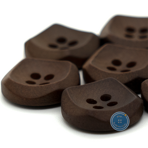 (3 pieces set) 16mm-4hole DTM Brown Wooden Button