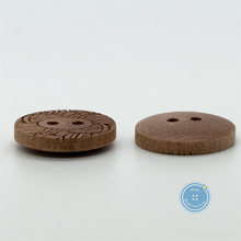 Load image into Gallery viewer, (3 pieces set) 15mm &amp; 25mm Wood button with pattern
