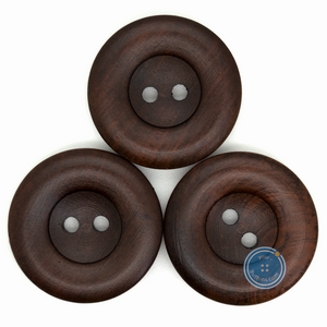 (3 pieces set) 27mm-2hole Wooden Button